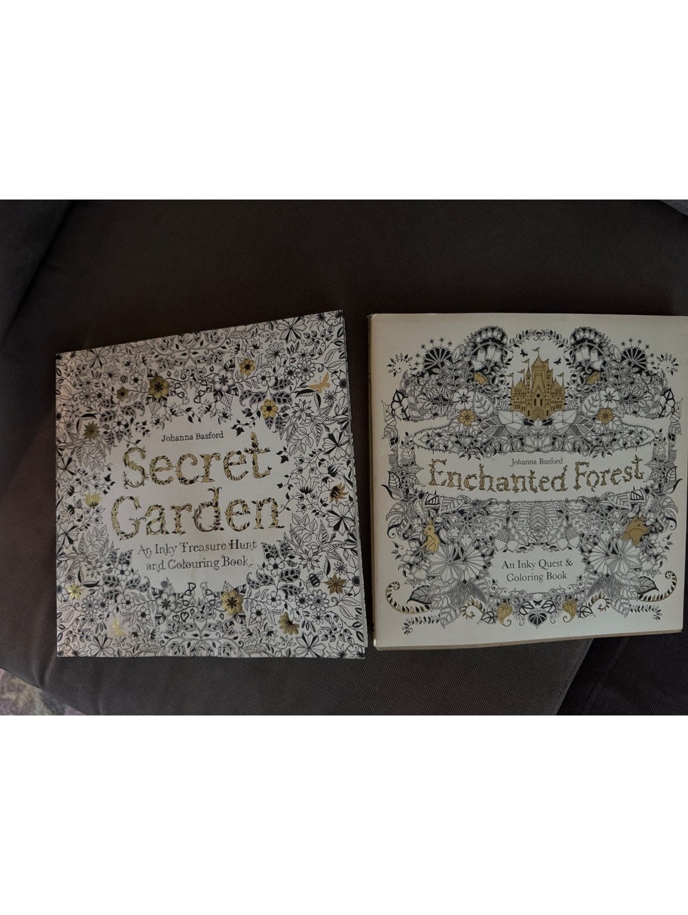 (2) secret garden adult coloring book